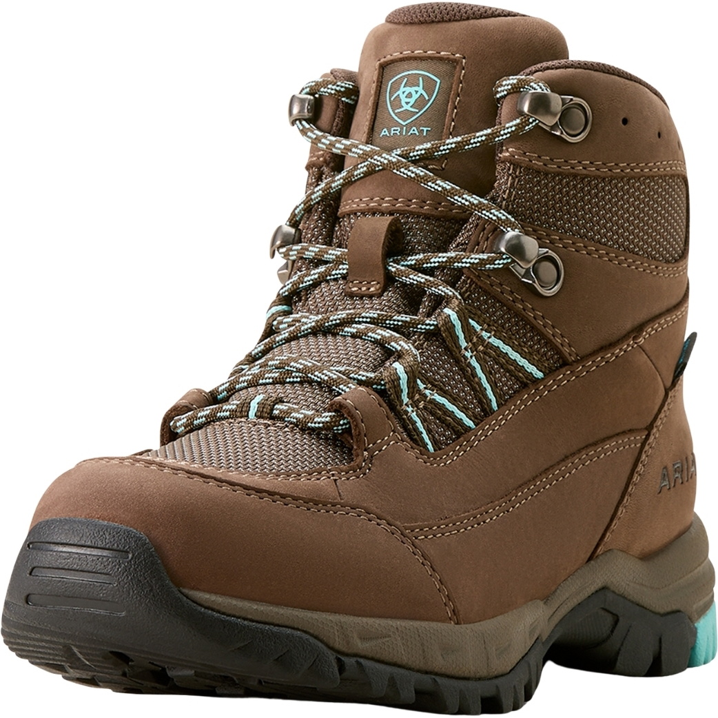 Ariat Womens Skyline Summit Waterproof Boots 10053684 - Bitter Brown / Aqua